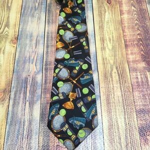 Tennis themed Hand Made Neck Tie